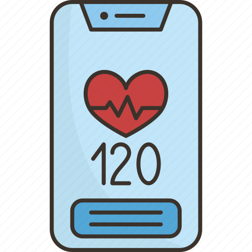 Mobile, pulse, monitor, healthcare, application icon - Download on Iconfinder