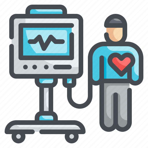 Heart, rate, electronic, machine, monitor icon - Download on Iconfinder