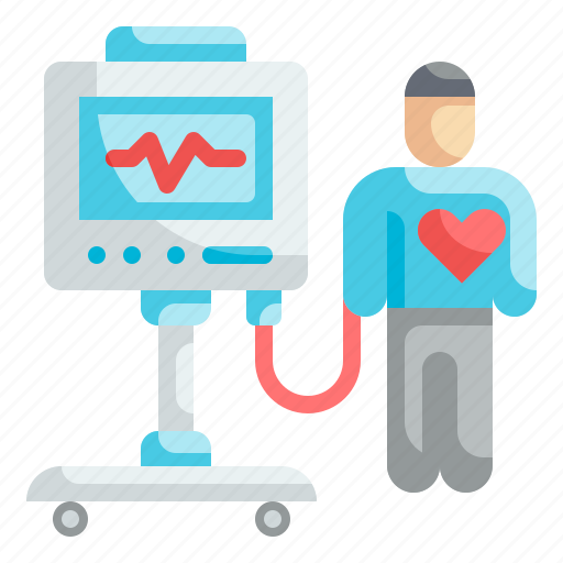 Heart, rate, electronic, machine, monitor icon - Download on Iconfinder