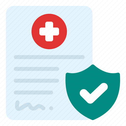 Insurance, contract, document, paper, shield, healthcare, medical icon - Download on Iconfinder