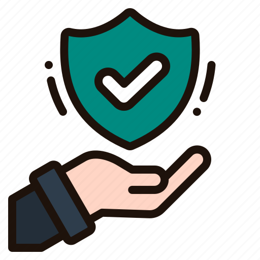 Hand, insurance, protection, shield, healthcare, medical, safe icon - Download on Iconfinder