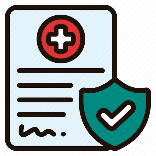 Insurance, contract, document, paper, shield, healthcare, medical icon - Download on Iconfinder