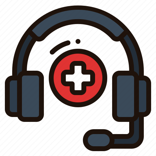 Medical, support, call, microphone, headphones, healthcare, service icon - Download on Iconfinder
