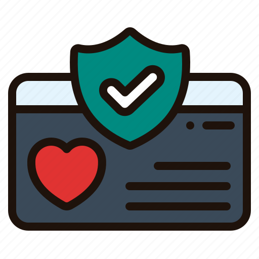 Member, card, health, insurance, medical, shield, heart icon - Download on Iconfinder