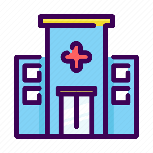 Building, clinic, doctor, healthcare, hospital, location, medical icon - Download on Iconfinder