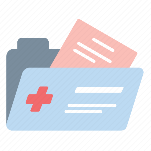 File, medical, medical record, folder, record icon - Download on Iconfinder