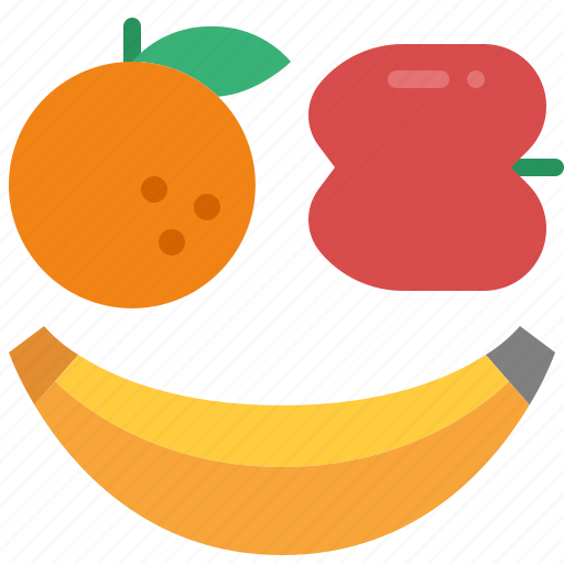 Fruit, apple, banana, orange, healthy, refreshing, food icon - Download on Iconfinder