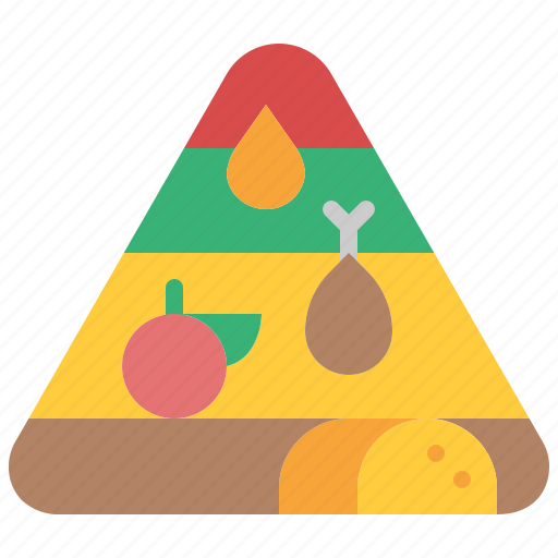 Nutrition, pyramid, fact, food, eating, nourishment, healthy icon - Download on Iconfinder