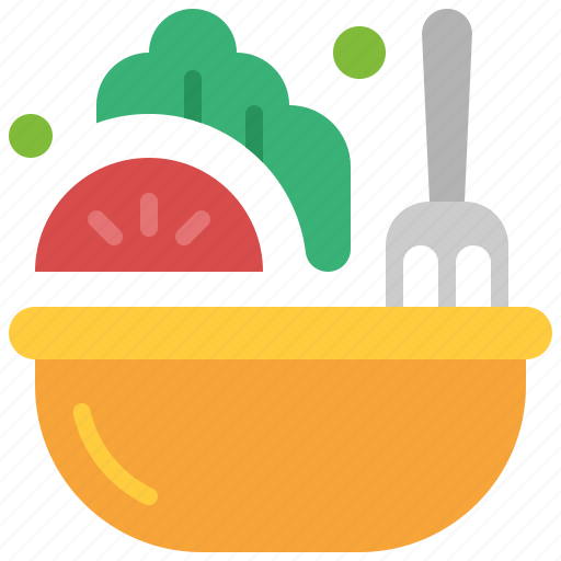 Salad, food, healthy, vegetable, bowl, vegan, organic icon - Download on Iconfinder