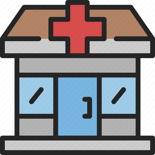 Clinic, hospital, medical, building, pharmacy, service, healthcare icon - Download on Iconfinder
