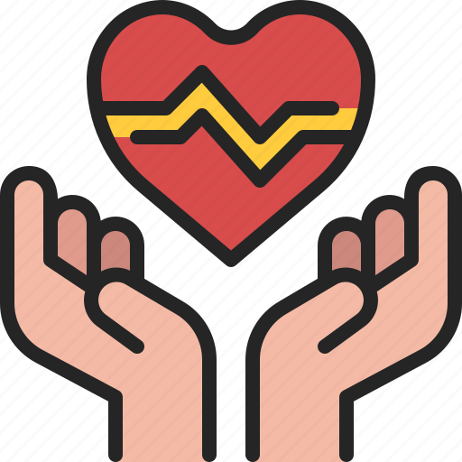 Healthcare, medical, insurance, health, hand, treatment, heart icon - Download on Iconfinder