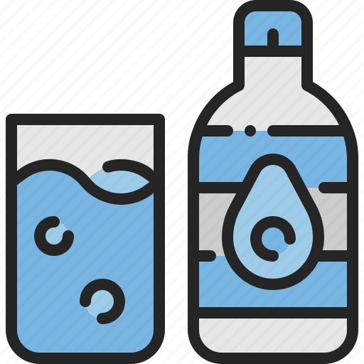 Pure, water, clean, drink, glass, bottle, healthy icon - Download on Iconfinder