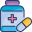 bottle, drugs, medical, medication, medicine, pill, vitamin 