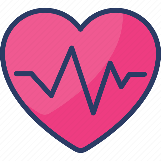 Ecg, heart, heartbeat, love, medical, pulse, rate icon - Download on Iconfinder