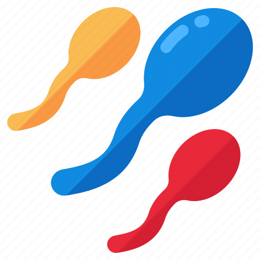 Sperms, mail reproductive cells, fertility cells, semen, spermatozoon icon - Download on Iconfinder