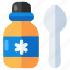 syrup bottle, liquid medicine, medicine bottle, medicine jar, medical treatment 