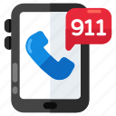 mobile 911 call, medical call, telecommunication, landline, telephone