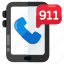 mobile 911 call, medical call, telecommunication, landline, telephone 