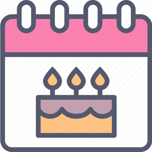 Birthday, calendar, date of birth, day, dob, event, holiday icon - Download on Iconfinder