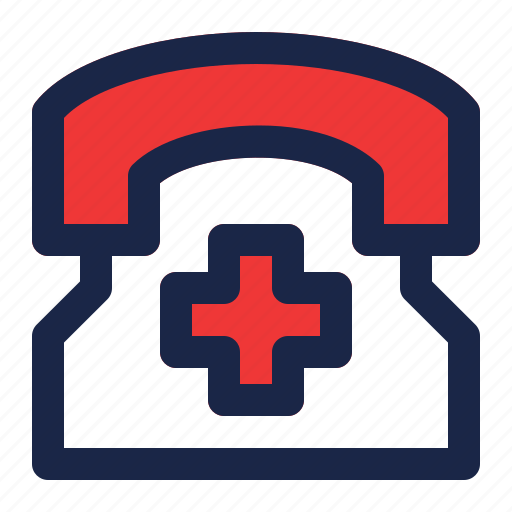Clinic, health, healthcare, hospital, medical, phone, telephone icon - Download on Iconfinder