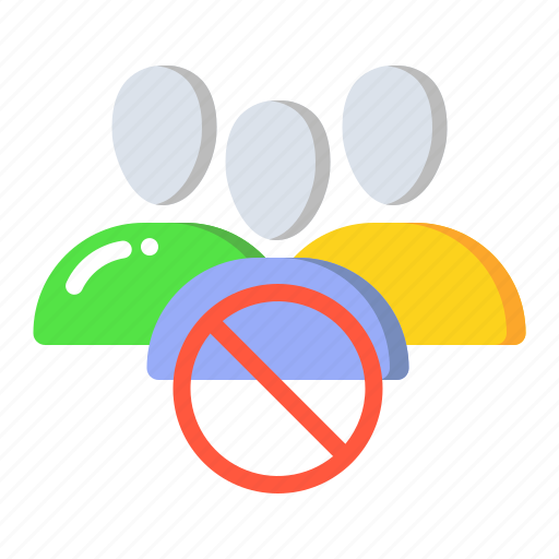 No, crowd, prohibited, forbidden icon - Download on Iconfinder