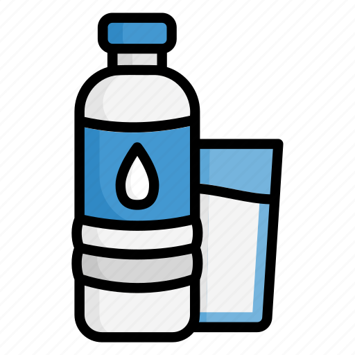 Bottle, drink, glass, water, mineral, healthy icon - Download on Iconfinder