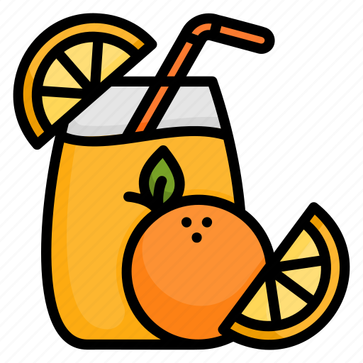 Orange, juice, drink, glass, healthy icon - Download on Iconfinder