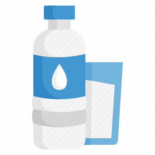Bottle, drink, glass, water, mineral, healthy icon - Download on Iconfinder