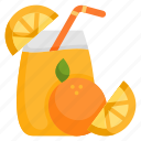 orange, juice, drink, glass, healthy