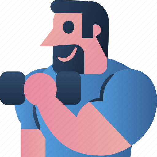 Dumbbell, workouts, gym, healthy, man, avatar, weight icon - Download on Iconfinder