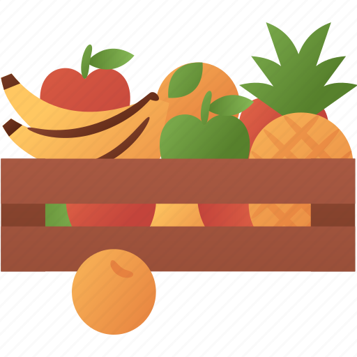 Fruits, apple, banana, pineapple, orange icon - Download on Iconfinder