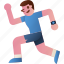 running, man, exercise, healthy, avatar, person, people 