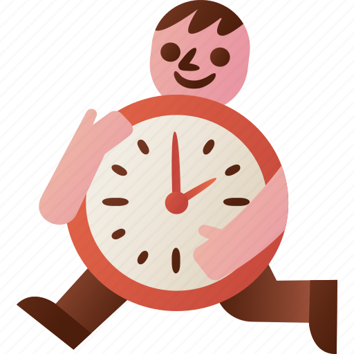 Time, clock, man, working, life icon - Download on Iconfinder