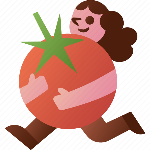 Tomato, eating, vegetable, woman, healthy, organic, diet icon - Download on Iconfinder