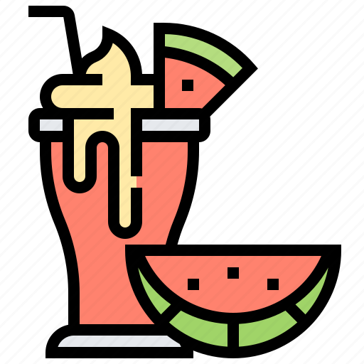 Beverage, fruit, shake, smoothie, watermelon icon - Download on Iconfinder