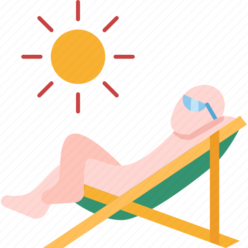 Relax, vacation, sunbathing, summer, leisure icon - Download on Iconfinder