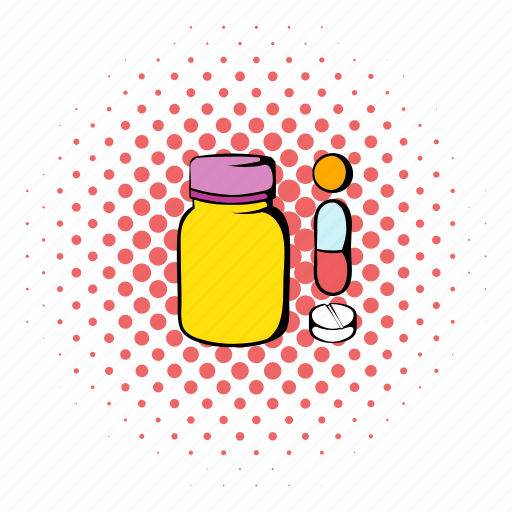 Comics, health, healthcare, medical, medicine, pill, vitamin icon - Download on Iconfinder