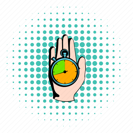 Clock, comics, hand, sport, stopwatch, time, watch icon - Download on Iconfinder