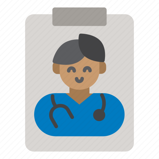 Report, doctor, male, profile, healthcare, hospital icon - Download on Iconfinder