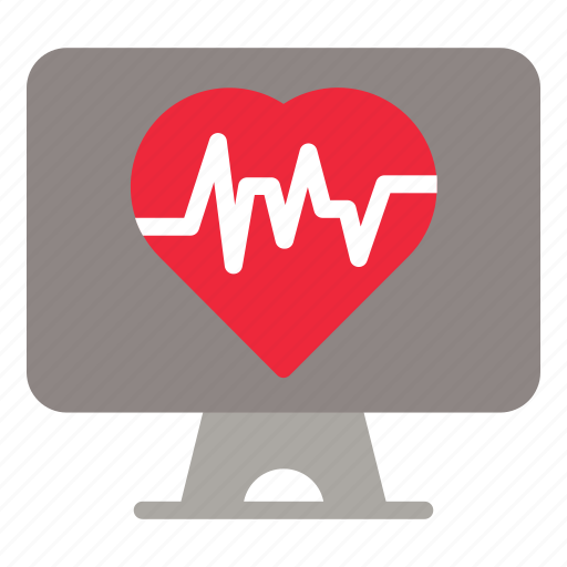 Screen, monitor, rate, medical, pulse, love icon - Download on Iconfinder