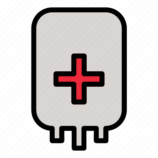 Transfusion, bag, blood, medical, donation icon - Download on Iconfinder