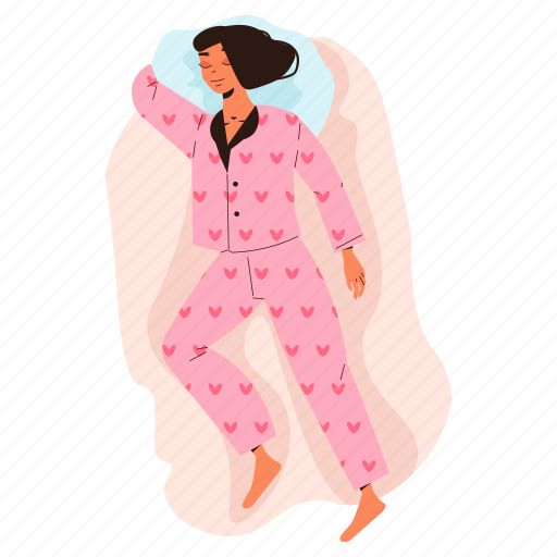 Sleep, insomnia, woman, girl, female, health, tired illustration - Download on Iconfinder