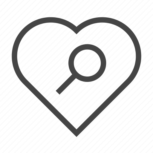 Find, heart, love, magnifier, search, valentine, zoom icon - Download on Iconfinder