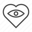 eye, heart, love, romance, romantic, valentine, view