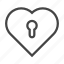 heart, keyhole, lock, love, protection, romance, secure 