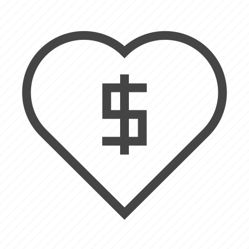 Business, dollar, finance, heart, love, money, payment icon - Download on Iconfinder