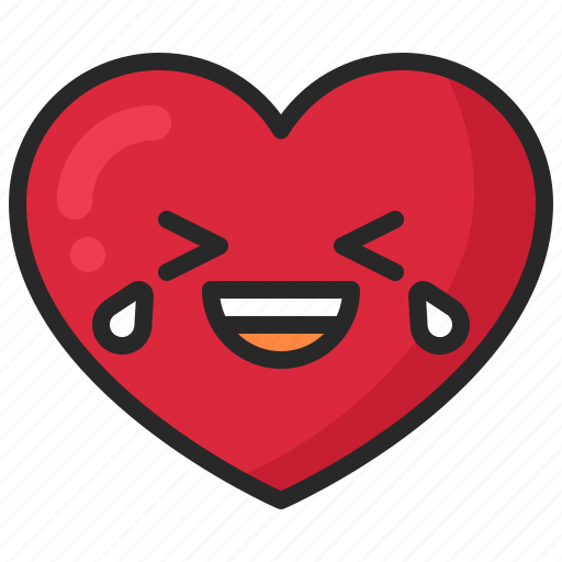 Expression, feeling, heart, emoticon, emoji, emotion, laugh icon - Download on Iconfinder