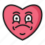 dissatisfied, valentine day, heart, valentine, emoji, emotions 