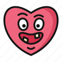 crazy, valentine day, heart, valentine, emoji, emotions