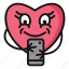 phone, heart, love, valentine, valentine&#x27;s day, valentine day, take photo 